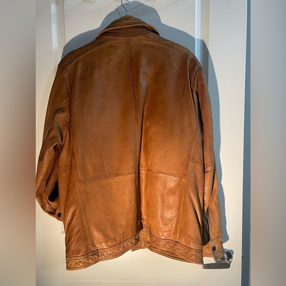 Brown DANIER Leather Men Size XL Jacket - Picture 13 of 16